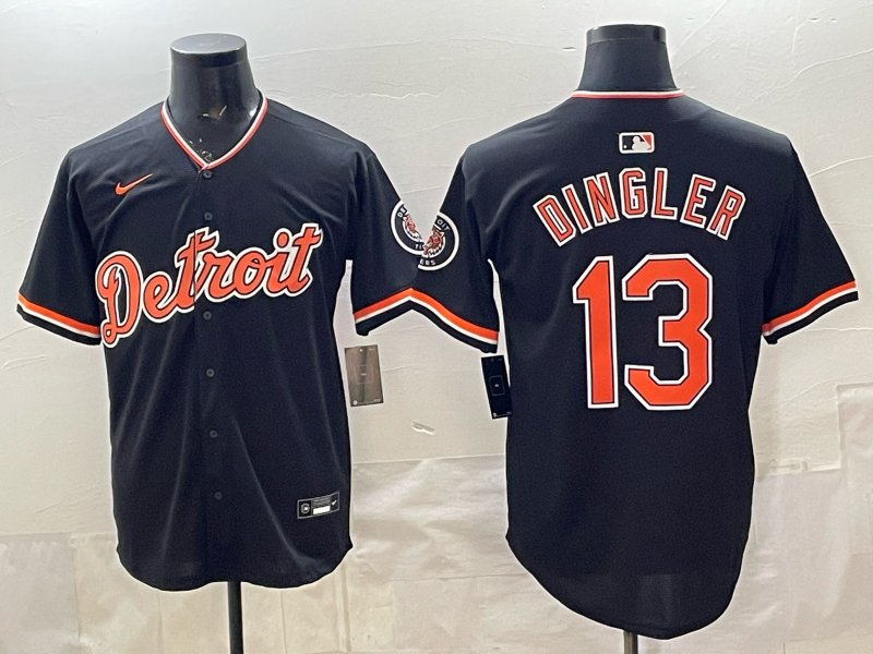 Men Detroit Tigers #13 Dingler black Nike 2026 MLB Jersey 0402001